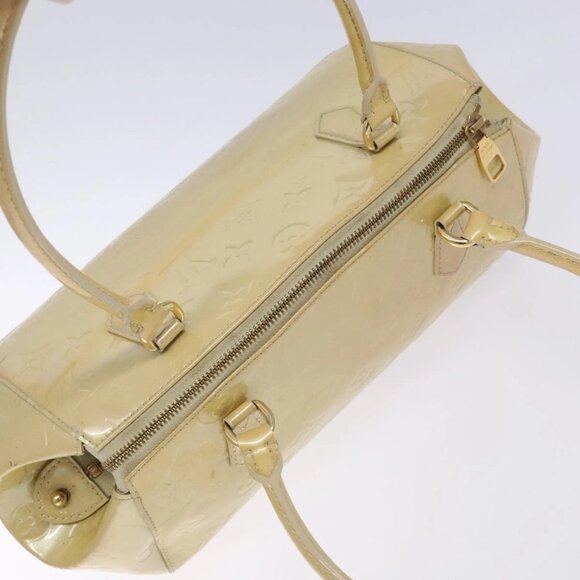 LOUIS VUITTON Vernis Sherwood PM Hand Bag Broncorail M91491 LV Auth 134504 - Picture 7 of 16